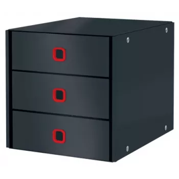 Leitz Click & Store Cosy ladekast (3 laden), grijs, karton, 286 mm, 358 mm, 282 mm