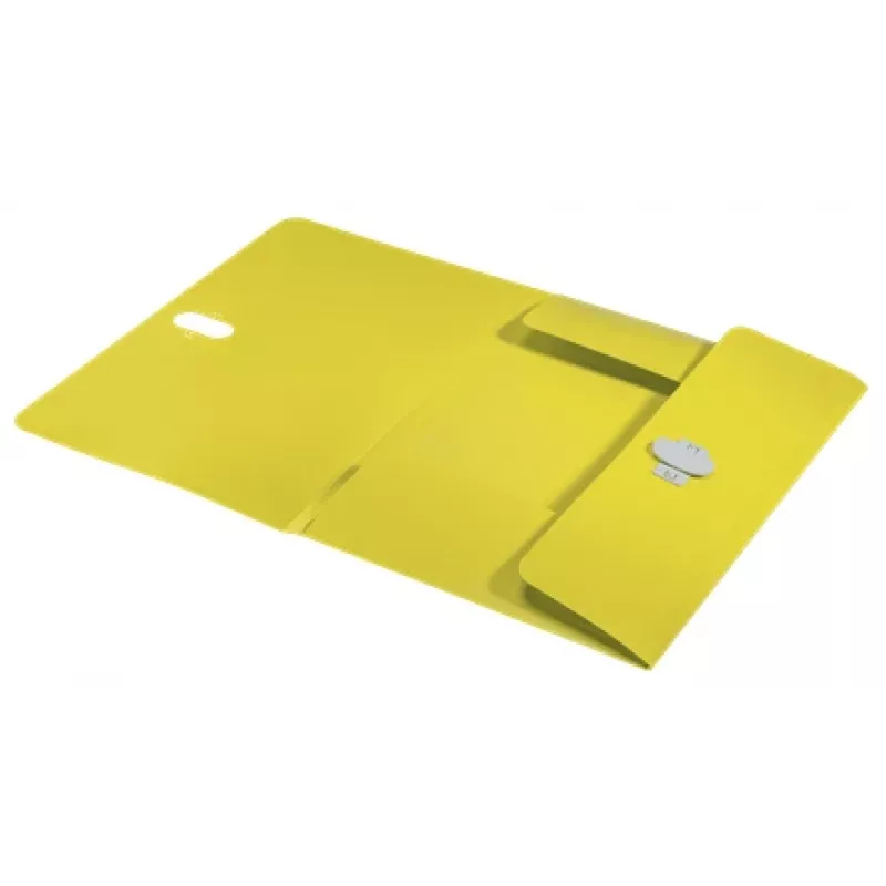 Leitz Recycle 3-flap map, enveloppenmap, A4, polypropyleen (PP), geel, liggend, 150 vel