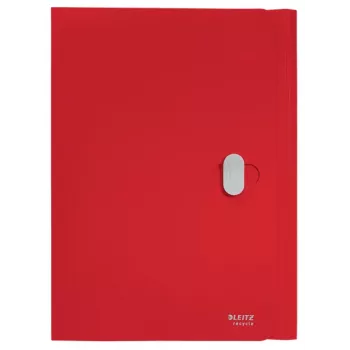 Leitz Recycle 3-flap map, hoesmap, A4, polypropyleen (PP), rood, liggend, 150 vel