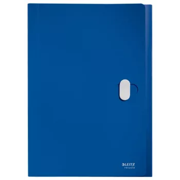 Leitz Recycle uitschuifbare harmonikamap, conventionele archiefmap, A4, polypropyleen (PP), blauw, liggend, 250 vel