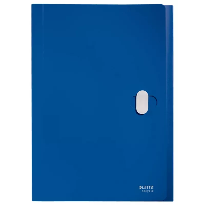 Leitz Recycle uitschuifbare harmonikamap, conventionele archiefmap, A4, polypropyleen (PP), blauw, liggend, 250 vel