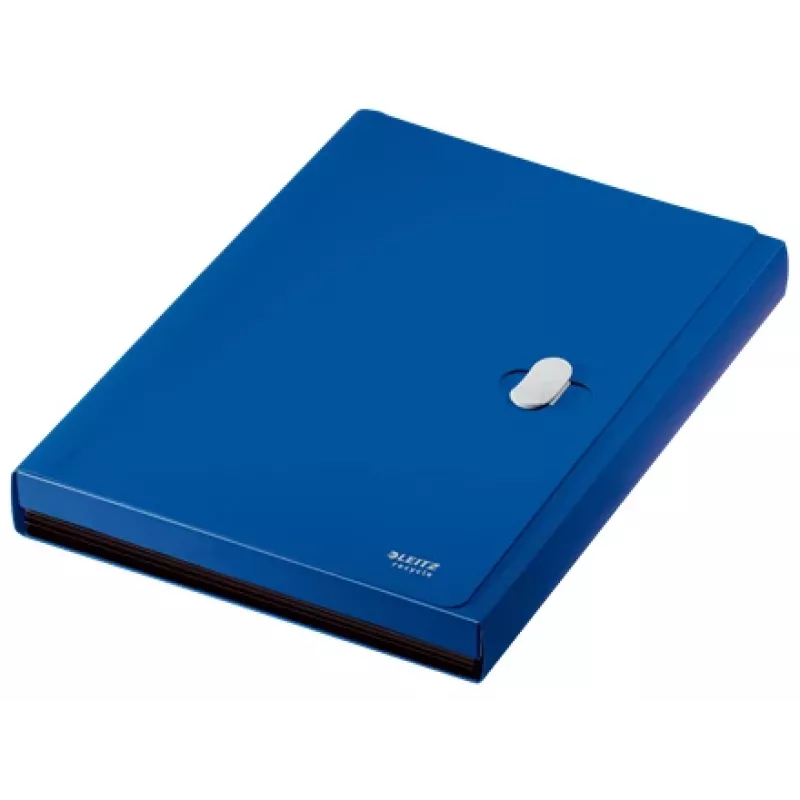 Leitz Recycle uitschuifbare harmonikamap, conventionele archiefmap, A4, polypropyleen (PP), blauw, liggend, 250 vel