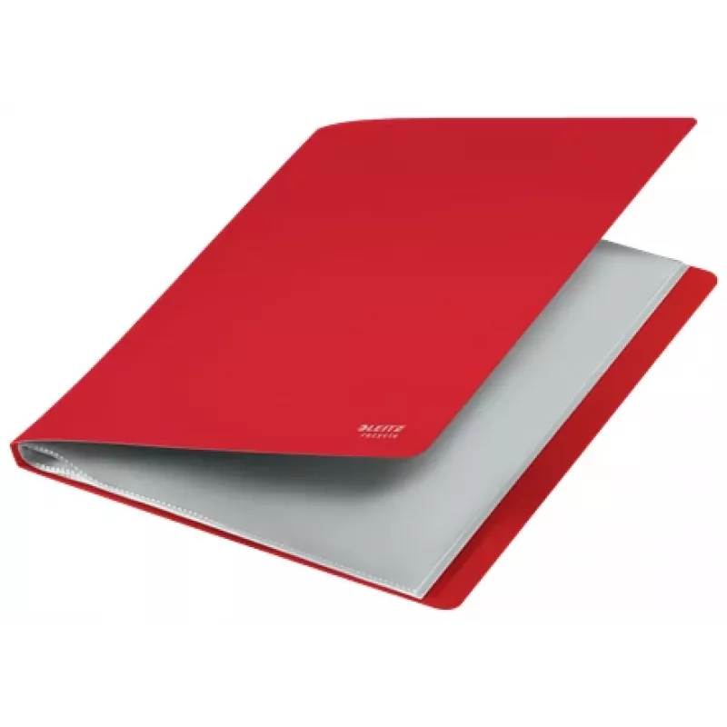 Leitz Recycle displayboek, rood, polypropyleen (PP), 20 vakken, 40 bladen, liggend/staand, A4
