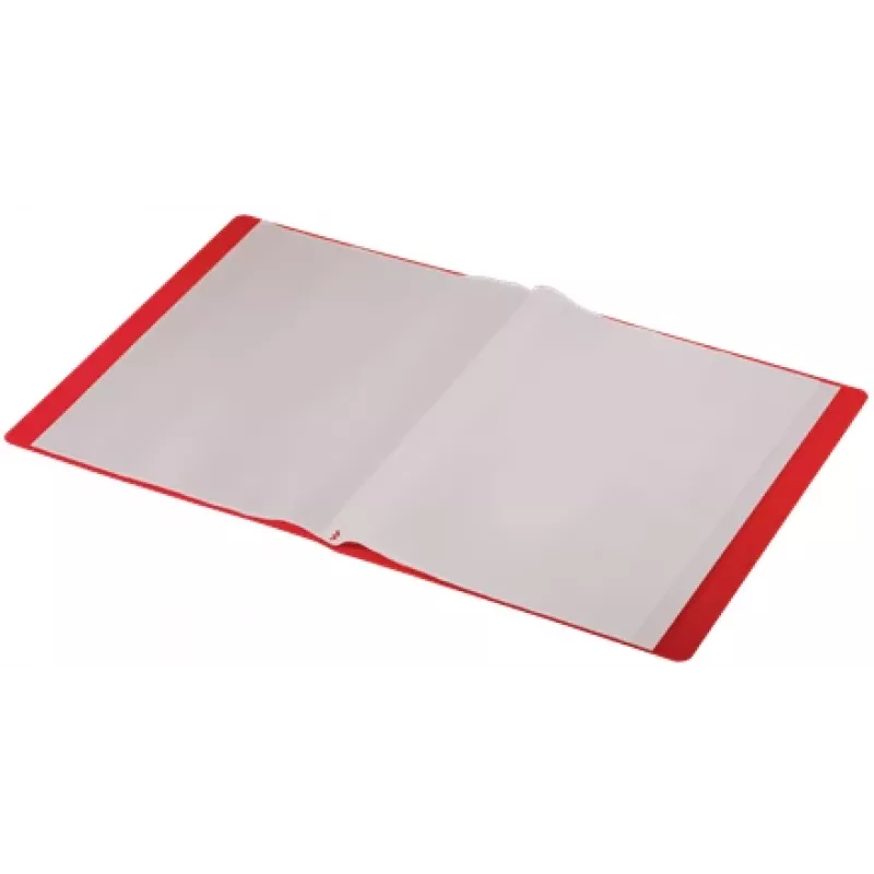 Leitz Recycle displayboek, rood, polypropyleen (PP), 40 vakken, 80 bladen, liggend/staand, A4