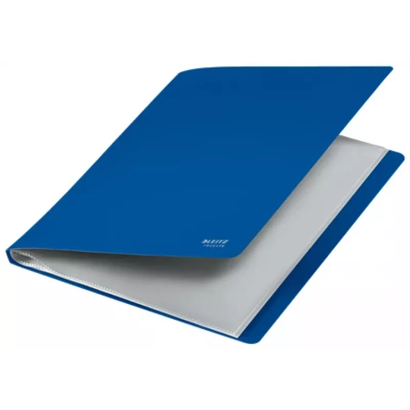 Leitz Recycle displayboek, blauw, polypropyleen (PP), 40 vakken, 80 blad, liggend/staand, A4