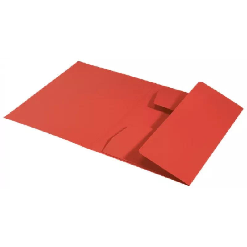 Leitz Recycle kartonnen 3-vouwmap, conventionele ordner, A4, karton, rood, 250 blad, 80 g/m²
