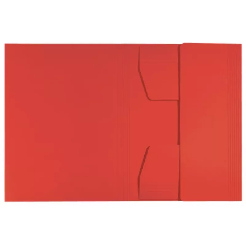 Leitz Recycle kartonnen 3-vouwmap, conventionele ordner, A4, karton, rood, 250 blad, 80 g/m²