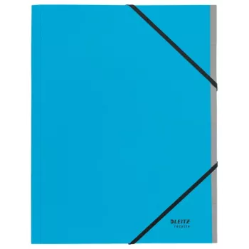 Leitz Recycle kartonnen scheidingsboek, handtekeningsmap, A4, karton, blauw, 430 g/m², elastiek