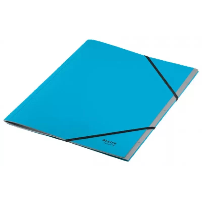 Leitz Recycle kartonnen scheidingsboek, handtekeningsmap, A4, karton, blauw, 430 g/m², elastiek
