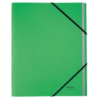 Leitz Recycle kartonnen registerboek, conventionele ordner, A4, karton, groen, 430 g/m², elastiek