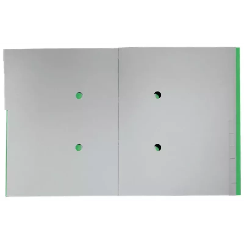 Leitz Recycle kartonnen registerboek, conventionele ordner, A4, karton, groen, 430 g/m², elastiek