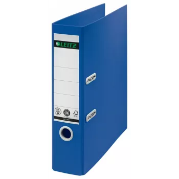 Leitz 180° Recycle hefboomordner, A4, rondring, opbergen, karton, blauw, blauw