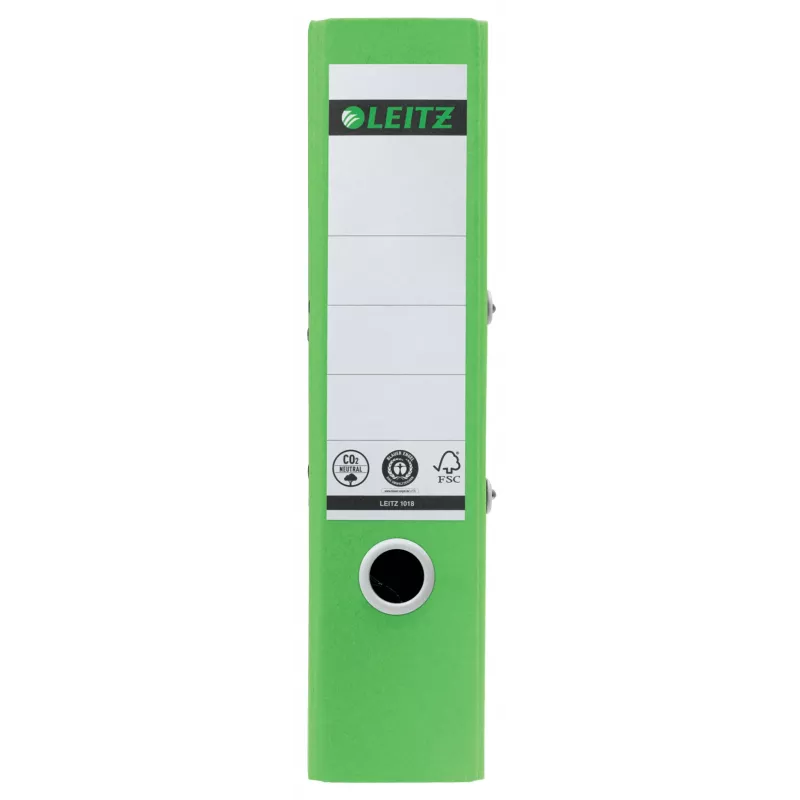 Leitz 180° Recycle hefboomordner, A4, rondring, opbergen, karton, groen, groen