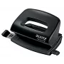 Leitz NeXXt Recycle mini-perforator, 10 blad, zwart, kunststof, 8 cm, 5,5 mm, A4