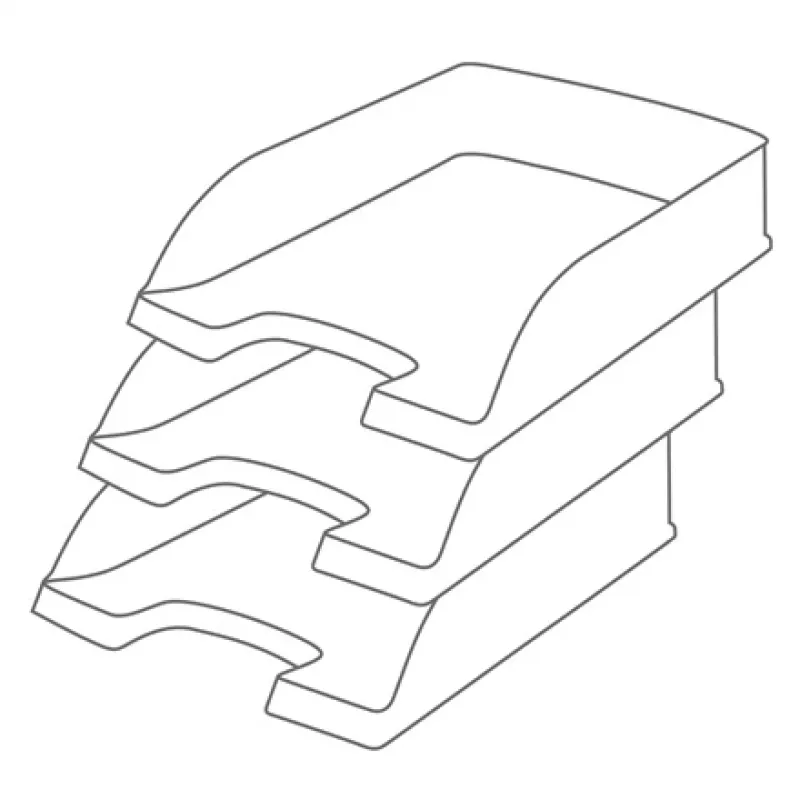 Leitz Recycle briefbak, kunststof, groen, A4+, A4, A4+, 1 lade, 255 x 70 x 357 mm