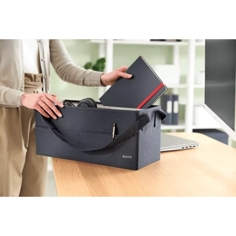 Leitz Fabric Hot Desking werktas, stof, effen, stof, rits, unisex, 465 mm