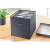 Leitz stoffen opbergbox met deksel groot, 2-pack, grijs, stof, 330 mm, 380 mm, 325 mm, 1,24 kg