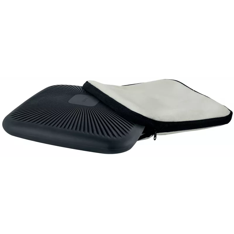 Leitz Ergo Active wobble cushion met stoffen bekleding, zitkussen, universeel, grijs, vierkant, 150 kg, effen