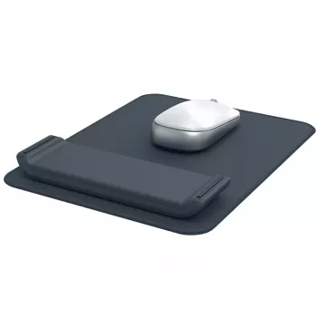 Leitz Ergo muismat met verstelbare polssteun, grijs, 200 mm, 260 mm, 450 g, 1 stuk