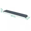 Leitz Ergo verstelbare toetsenbord-polssteun, donkergrijs, 71 mm, 437 mm, 22 mm, 1 stuk