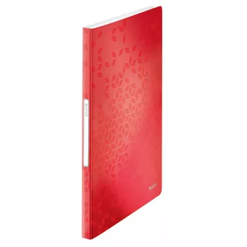Leitz Display Book WOW PP 40 vakken, rood, polypropyleen (PP), 40 vakken, A4, 231 mm, 16 mm