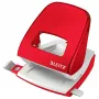 Leitz perforator WOW 5008 metaal 2-gaats / 30 vel, 30 vel, rood, wit, metaal, 8 cm, 5,5 mm, A6