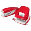 Leitz perforator WOW 5008 metaal 2-gaats / 30 vel, 30 vel, rood, wit, metaal, 8 cm, 5,5 mm, A6