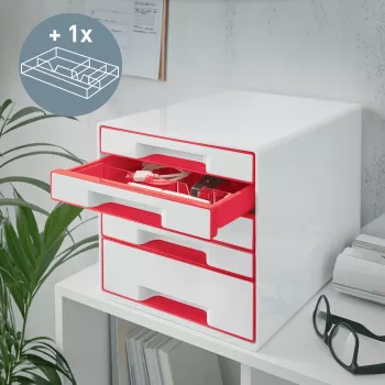 Leitz ladekast WOW Cube 5 laden, 5 lade(n), kunststof, 270 mm, 287 mm, 363 mm, 3,59 kg