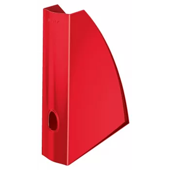 Leitz tijdschriftenhouder WOW, rood, kunststof, A4, 75 mm, 258 mm, 312 mm
