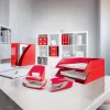 Leitz tijdschriftenhouder WOW, rood, kunststof, A4, 75 mm, 258 mm, 312 mm