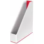Leitz tijdschriftenverzamelaar WOW Dual Colour, rood, wit, kunststof, A4, 73 mm, 318 mm, 272 mm