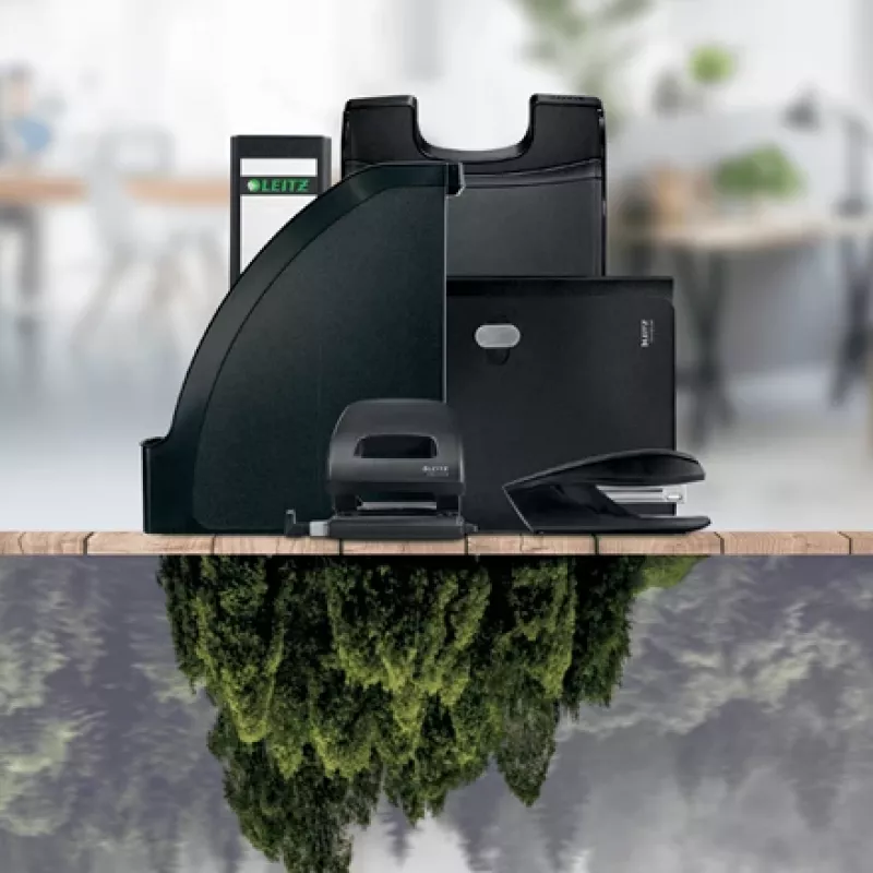 Leitz NeXXt Recycle perforator, 30 vel, blauw, kunststof, 8 cm, 5,5 mm, A6