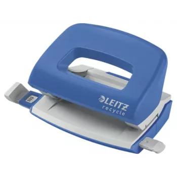 Leitz NeXXt Recycle mini perforator, 10 vel, blauw, kunststof, 8 cm, 5,5 mm, A6