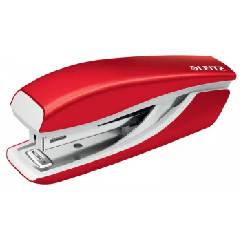Leitz NeXXt WOW metal mini nietmachine, 10 vel, rood, metaal, kunststof, 80 g/m², 3,5 cm, top