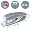 Leitz nietmachine & perforator set mini WOW, 10 vel, rood, P2, metaal, 80 g/m², 3,5 cm