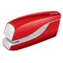 Leitz op batterijen werkende nietmachine WOW 5566, 10 vel, standaard clinch, 1 cm, kunststof, rood, batterij
