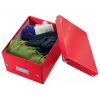 Leitz Click & Store WOW kleine opbergbox, opbergbox, rood, rechthoekig, karton, monochroom, binnen