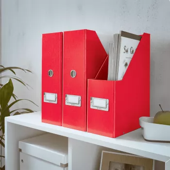 Leitz Click & Store WOW tijdschriftenverzamelaar, rood, karton, 103 mm, 253 mm, 330 mm, 95 x 245 x 310 mm