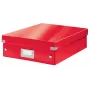 Leitz Click & Store WOW medium organizer box, opbergbox, rood, rechthoekig, karton, monochroom, binnen