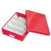 Leitz Click & Store WOW medium organizer box, opbergbox, rood, rechthoekig, karton, monochroom, binnen