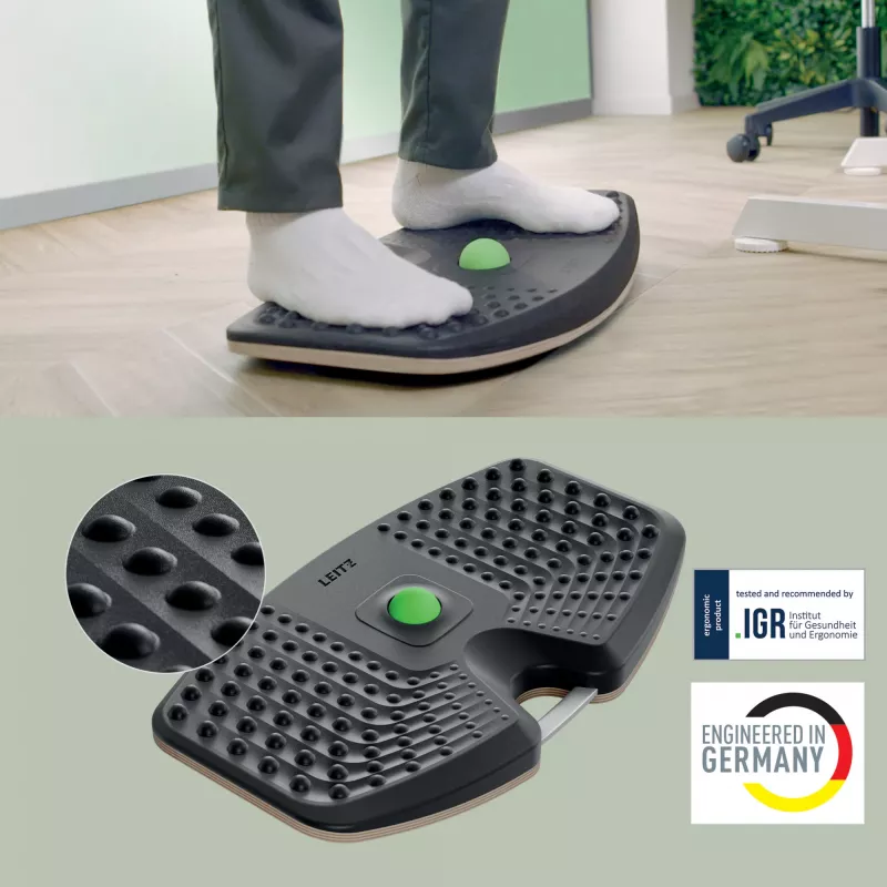 Leitz Ergo Active balance board, balance board, donkergrijs, 200 kg, -14 - 14°, 540 mm, 310 mm
