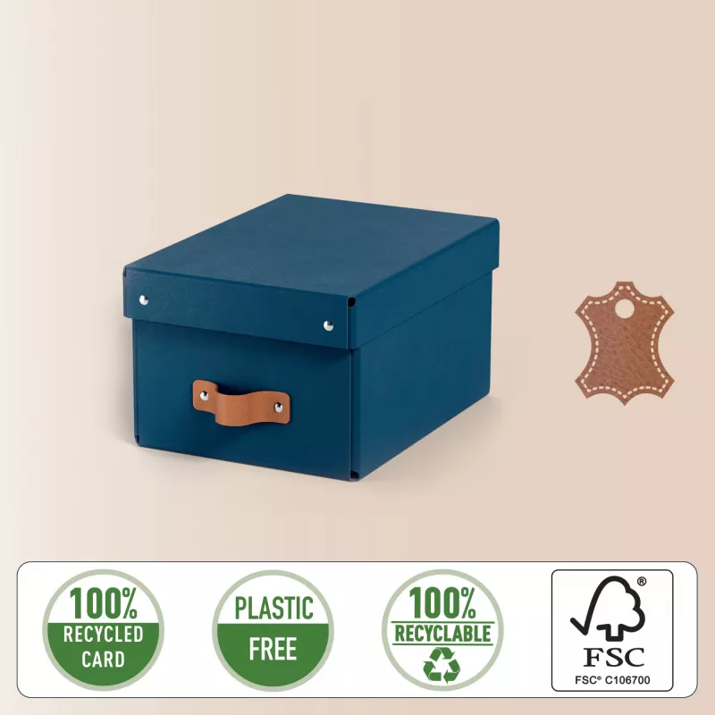 Leitz Puro opbergbox met deksel, klein, 7 L, 100% recyclingkarton, 2-pack
