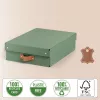 Leitz Puro opbergbox met deksel, halfhoog, 8 L, 100% gerecycled karton, 2-pack