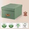 Leitz Puro opbergbox met deksel, medium, 17 L, 100% recyclingkarton, 2-pack