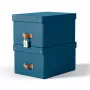 Leitz Puro opbergbox met deksel, medium, 17 L, 100% recyclingkarton, 2-pack