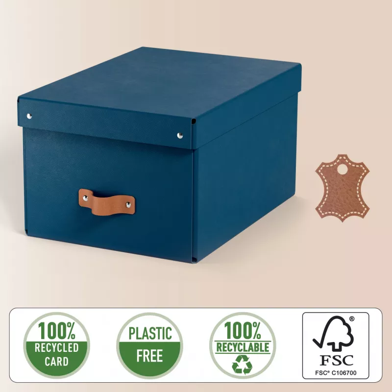 Leitz Puro opbergbox met deksel, medium, 17 L, 100% recyclingkarton, 2-pack