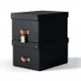 Leitz Puro opbergbox met deksel, medium, 17 l, 100% gerecycled karton, 2 stuks