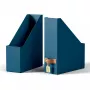 Leitz Puro tijdschriftenverzamelaar, 100% recyclingkarton, 2-pack, blauw, karton, 100 mm, 260 mm, 310 mm, 310 g