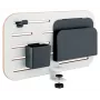 Leitz Ergo small pegboard bureau-organizer, 42x25 cm, MDF, gerecycled plastic, rubber, wit, klembevestiging, letter, papier, afbeelding, 450 x 61 x 330 mm, 450 mm