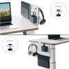 Leitz Ergo small pegboard bureau-organizer, 42x25 cm, MDF, gerecycled plastic, rubber, wit, klembevestiging, letter, papier, afbeelding, 450 x 61 x 330 mm, 450 mm